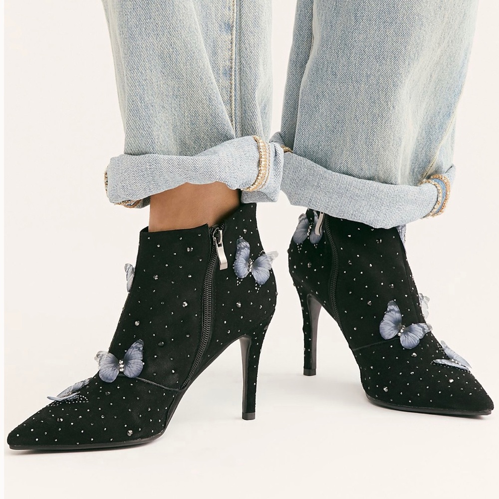 Free People Women's Wisteria Heel Boots By Momo